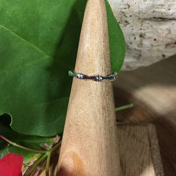 Bamboo Sterling Silver Toe Ring - Picture 1 of 5